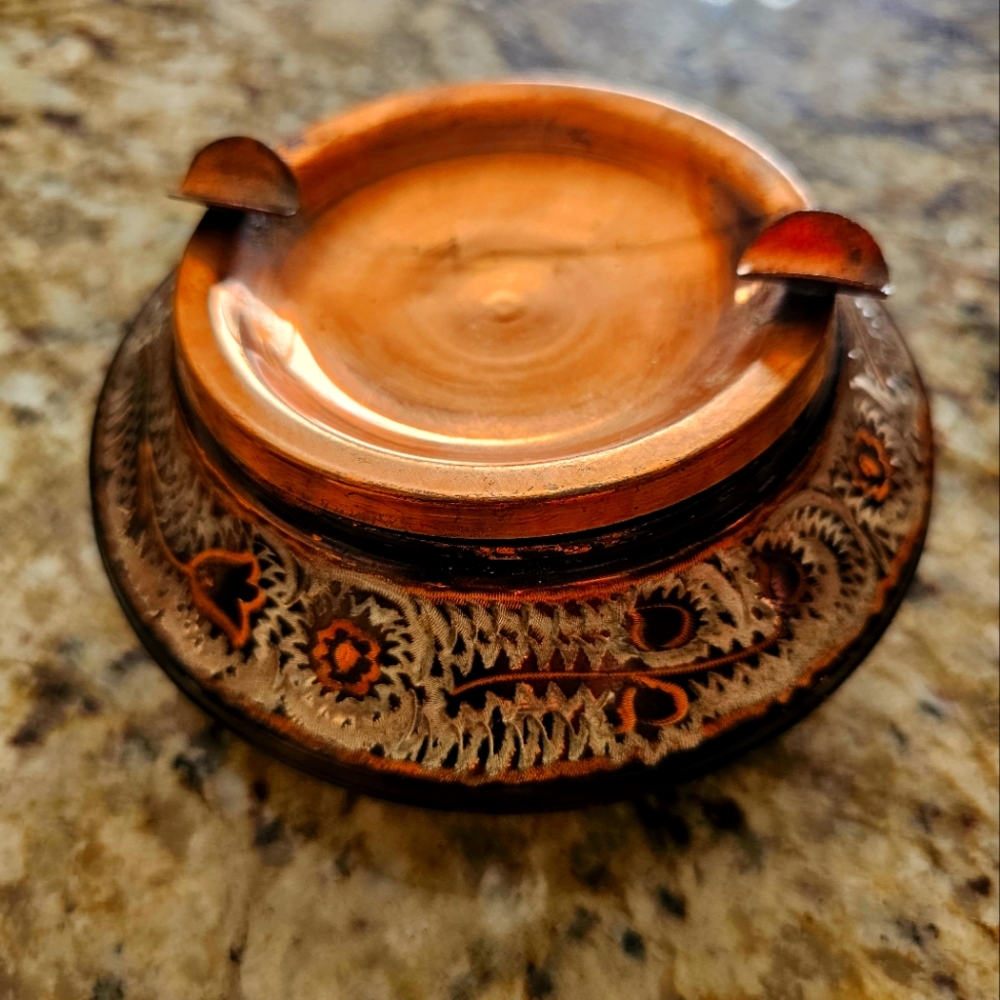 Vintage Copper Ashtray